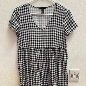 Forever 21 Checkered Plaid Mini Dress